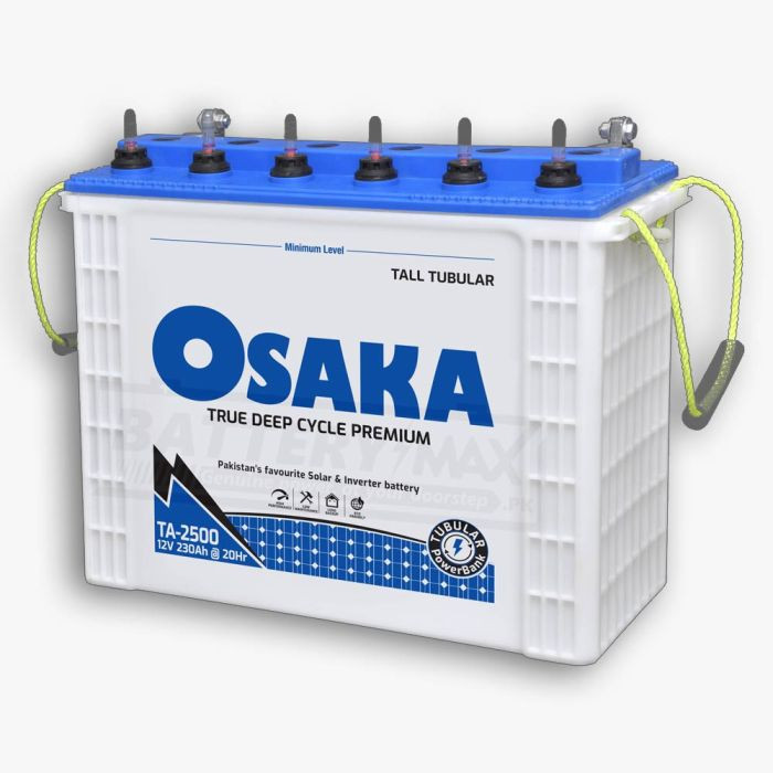 Osaka TA-2500 Lead Acid Tubular Battery Price in Pakistan | Osaka TA-2500